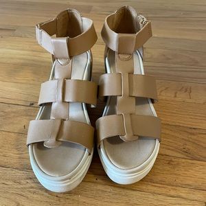 Dr. Scholl’s Brown Sandal Wedges Size 7.5